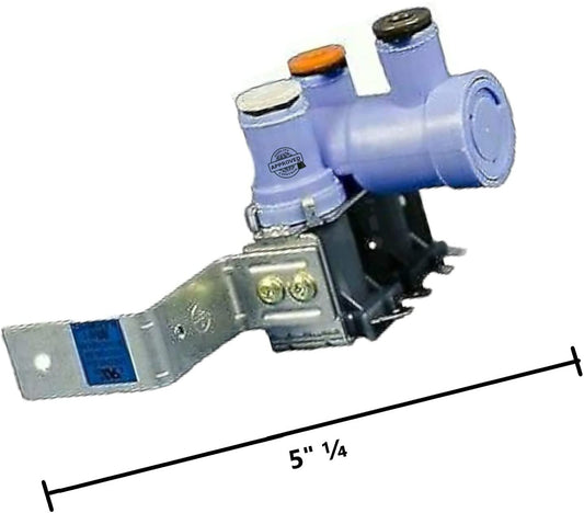 GlobPro MJX41869202 Frigde Water Inlet Valve Assembly 2Coil 5" ΒΌ length Approx. Replacement for and compatible with Kenmore LG Heavy DUTY