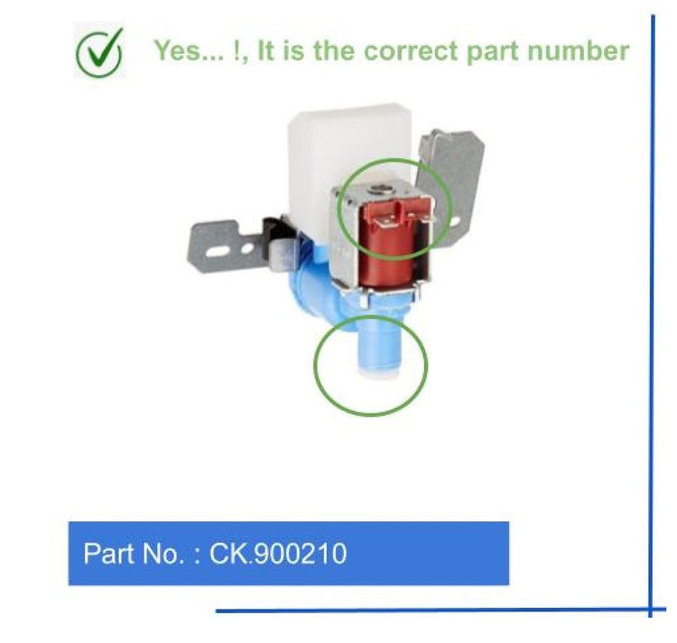 GlobPro PD00001100 EAP304375 AP3189335 PS304375 Fridge Water Inlet Valve Only1 Coil ยผ"inches hose Replacement for and compatible with GE Kenmore Heavy DUTY