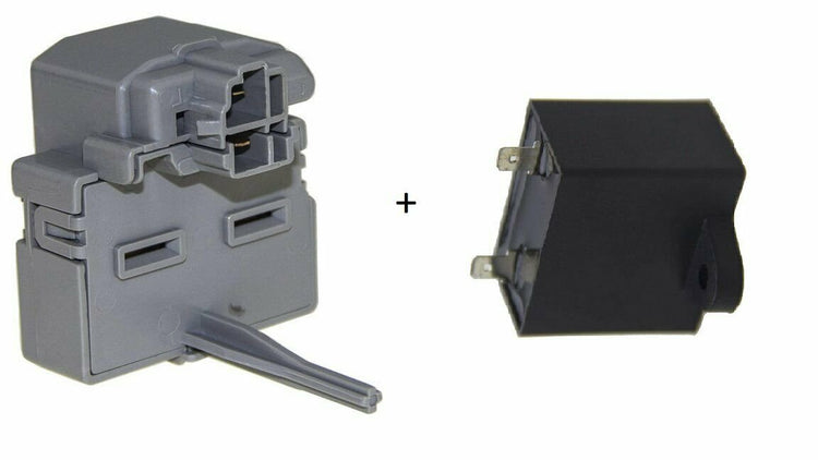 GlobPro 197D8031P005 CK900368 Fits Embraco Compressor Start Relay 1/4 terminal Replacement for and compatible with GE Hotpoint Heavy DUTY