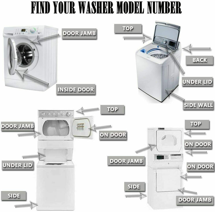 Whirlpool Washer Pump-Water WPW10425238, W10425238, W10605427 ONLY MOTOR