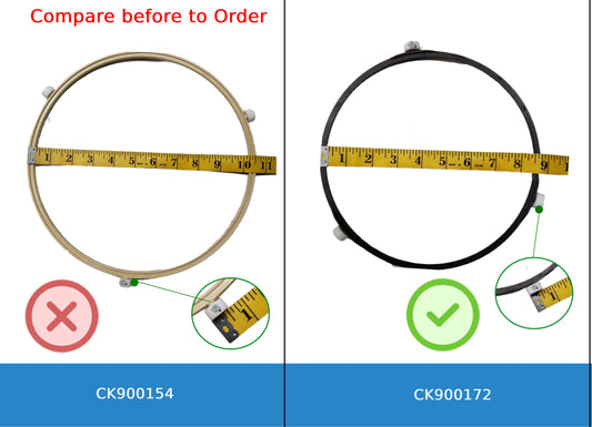 GlobPro WB6X10001 Microwave Guide Roller Assembly 9" Length Approx. Replacement for and Compatible with General Electric Heavy Duty