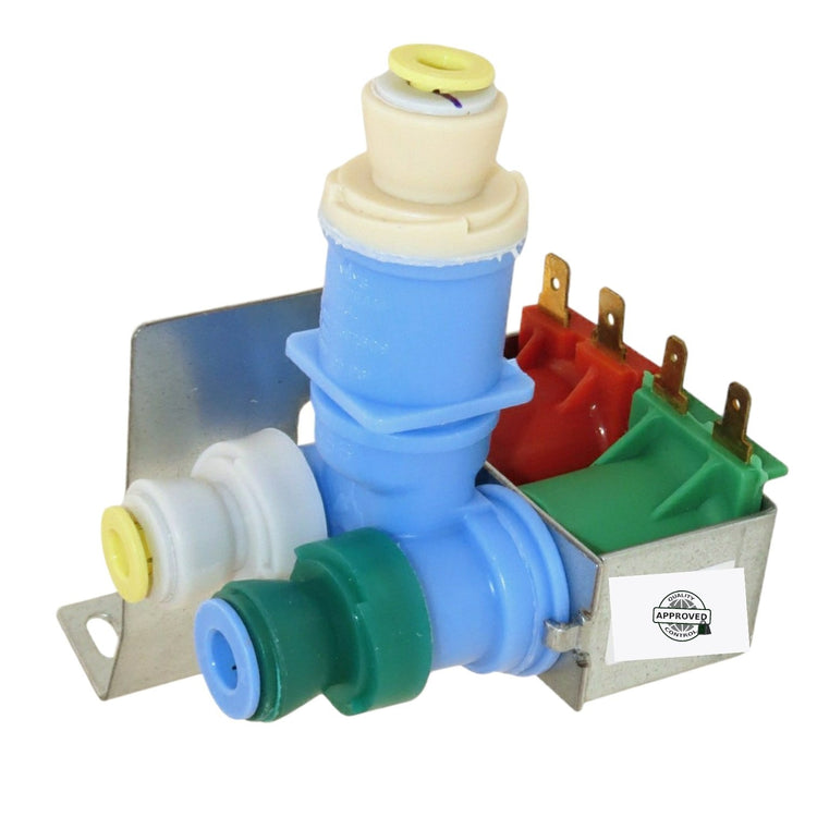 GlobPro 2304833 2315534 4389177 W10408179VP Frid Water Inlet Valve 2 Coils - 4" ยผ length Approx. Replacement for and compatible with Whirlpool KitchenAid Kenmore Maytag Heavy DUTY