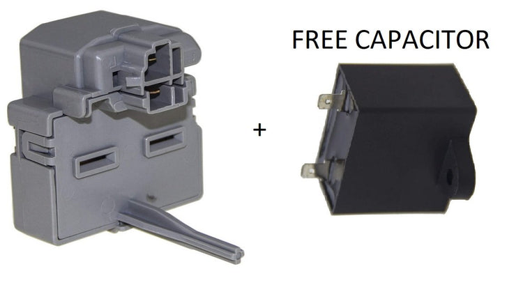 CK513605010 fits Embraco Compressor Start Relay 3/16 term. 513605010 + Capacitor