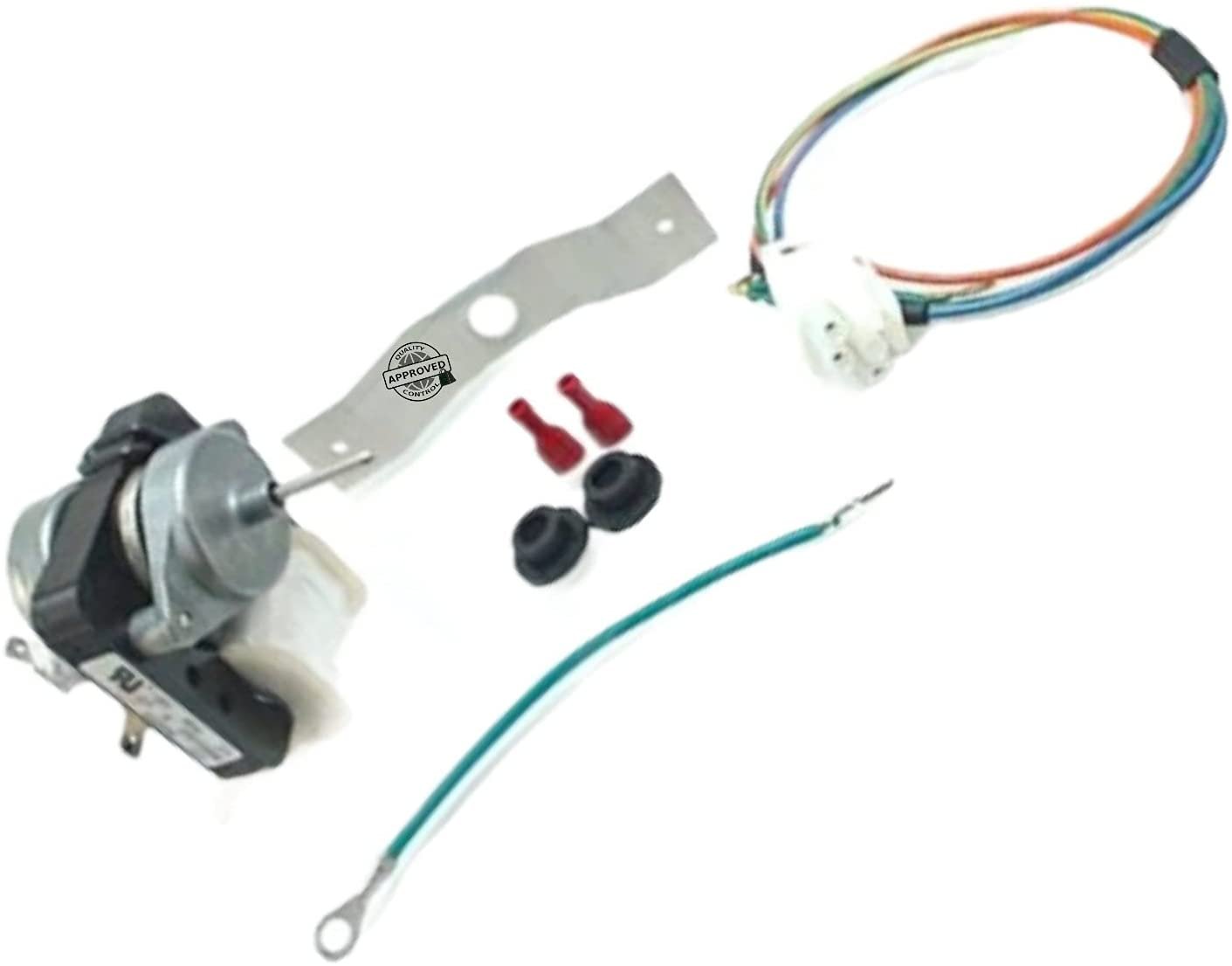GlobPro UDQR002MGL Frigde Motor Evaporator Fan 1" ΒΌ shaft Approx. Replacement for and compatible with Panasonic Maytag Magic Chef Heavy DUTY