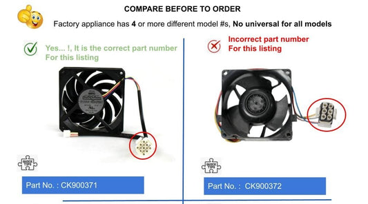 Global Solutions- Refrigerator Condenser Fan Motor WR60X10339-3033263