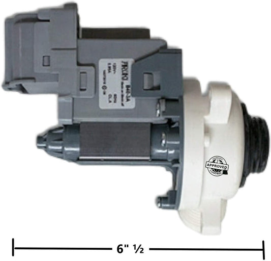 GlobPro WPW10276397 Washer Water Drain Pump 6" Β½ length Approx. Replacement for and compatible with Kenmore Whirlpool Maytag Amana Heavy DUTY