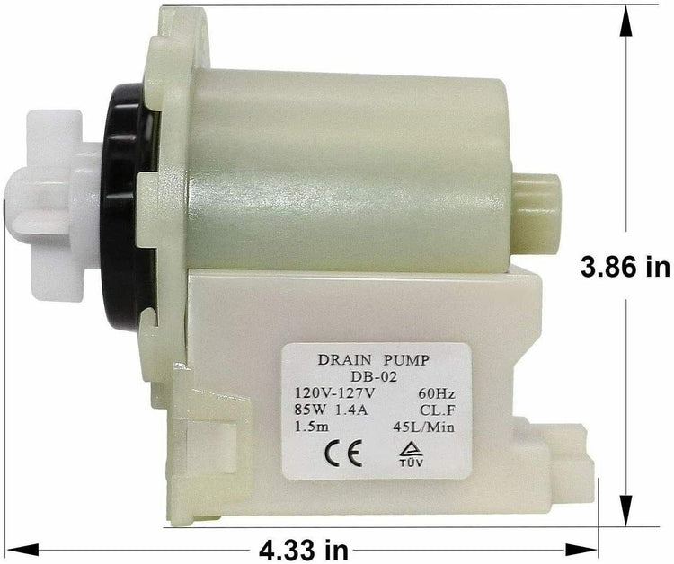 W10130913 Washer Drain Pump Motor Fits Kenmore W10130913 - ONLY MOTOR