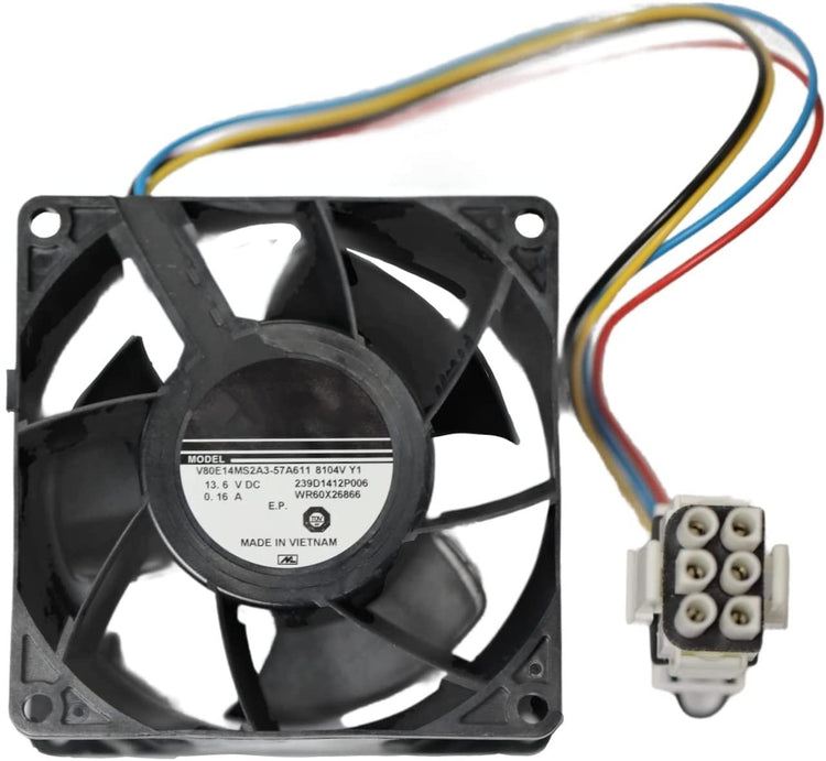GlobPro WR60X26866 Fridge Evaporator Fan Motor 3" Β½ length Approx. Replacement for and compatible with GE Heavy DUTY