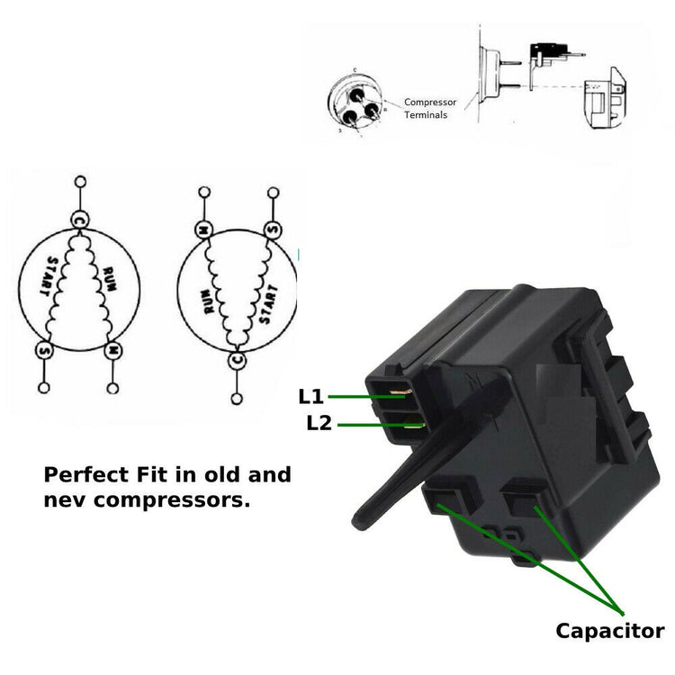 2-3 days Delivery-WR08X10112 Refrigerator Compressor Start Relay WR08X10112