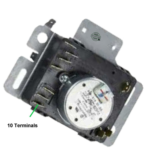 Glob Pro Dryer Timer 10 Connectors Whirlpool Amana Maytag 4461878