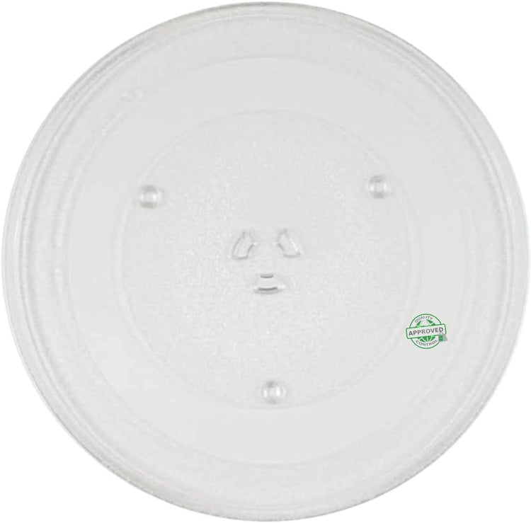 GlobPro WB49X10063 Microwave Turntable Glass Plate 14 ยผ Inches Replacement for and compatible with GE WB49X10063 Heavy DUTY