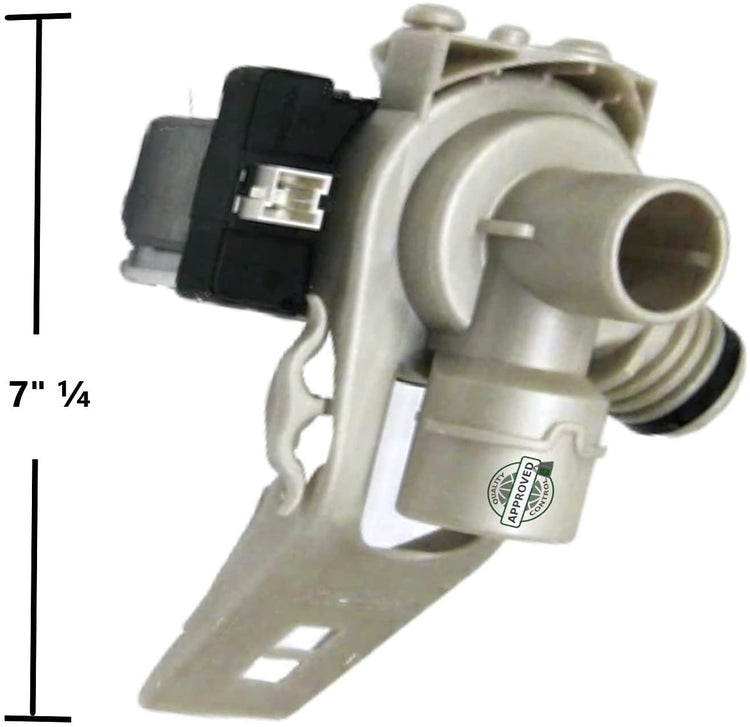 GlobPro WP25001052 Washer Water Drain Pump 7" ยผ large Approx. Replacement for and compatible with Crosley Maytag Amana Heavy DUTY