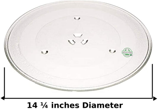 GlobPro WB49X10063 Microwave Turntable Glass Plate 14 ΒΌ Inches Replacement for and compatible with GE WB49X10063 Heavy DUTY