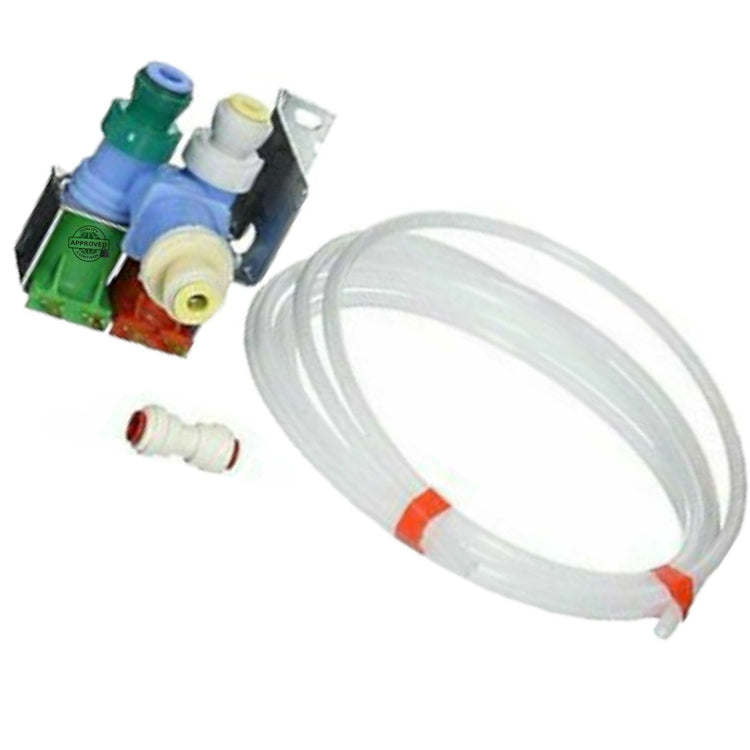 GlobPro 2304833 2315534 4389177 W10408179VP Frid Water Inlet Valve 2 Coils - 4" ยผ length Approx. Replacement for and compatible with Whirlpool KitchenAid Kenmore Maytag Heavy DUTY
