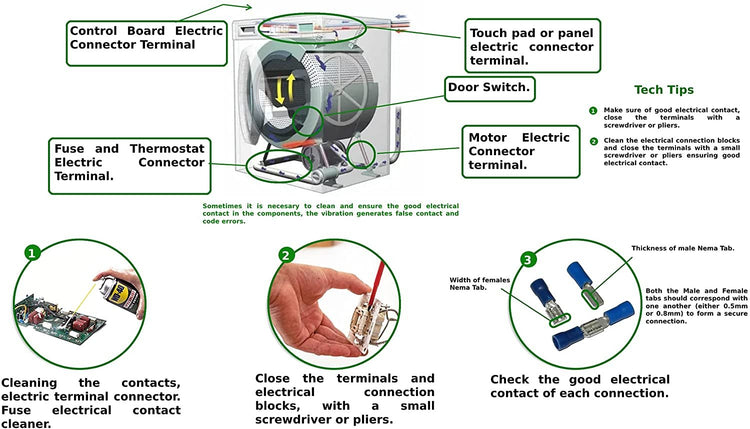 CK056 Fits WPW10374126 Motor Board Compatible With Whirlpool Washer AP6020609, PS11753928, EAP11753928, PD00004098