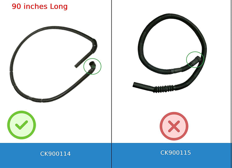 GlobPro WH01X10189 Washer Hose-Drain 90 inches , compatible with GE Laundry