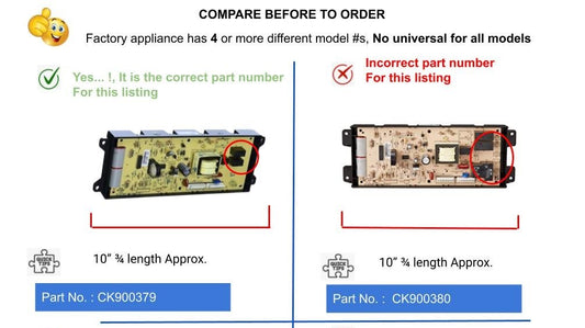 GlobPro CK900379 316207520 Range Main Control Board 10" ¾ length Approx. Replacement for and compatible with Frigidaire Tappan Kenmore Heavy DUTY