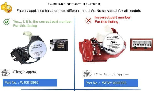 GlobPro W10597177 W10815026 W10913953VP WPW10597177 Washer Shift Actuator 4"" length Approx. Replacement for and compatible with Whirlpool Amana Maytag Kenmore Heavy DUTY