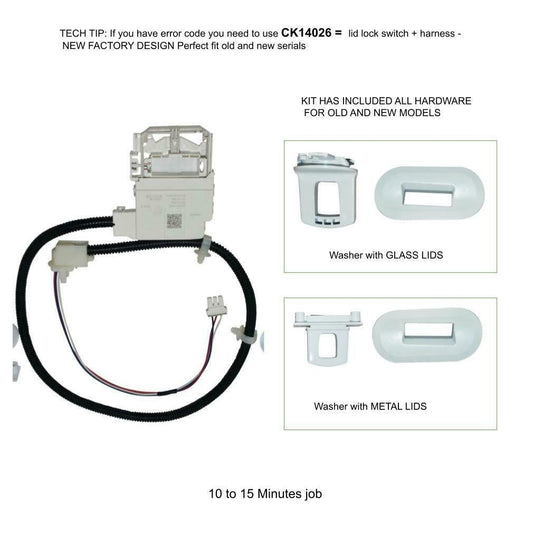 290D1580P003 Mabe GE Washer laundry lid switch fit old # 290D1580P001