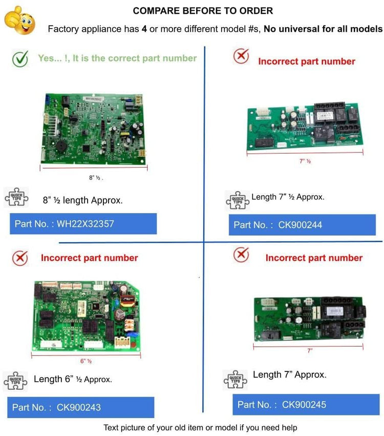 GlobPro WH18X24379 WH18X24935 WH18X25298 WH18X25395 Washer Control Board 8" Β½ length Approx. Replacement for and compatible with GE Heavy DUTY