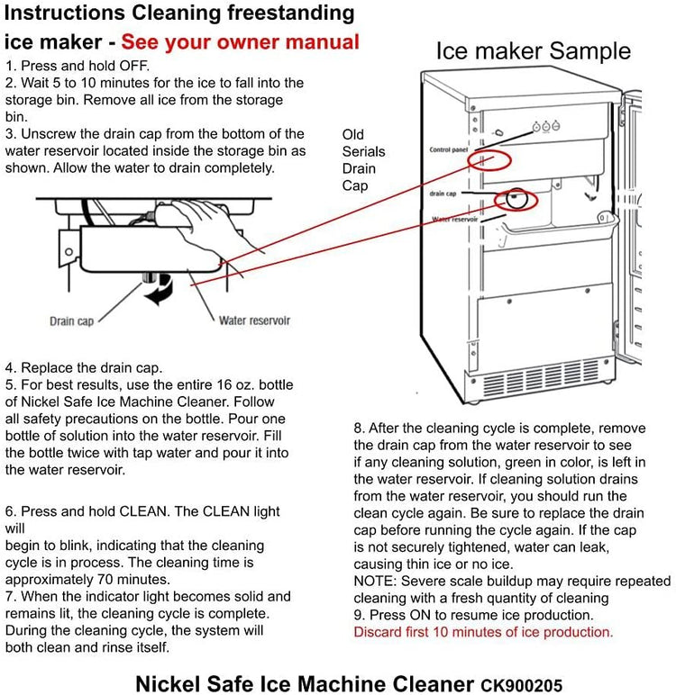 Global Products Ice Machine Cleaner Compatible with KitchenAid 4784604