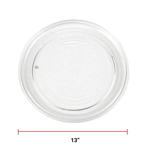 GlobPro AP3771706 PS979554 EAP979554 PD00000736 Microwave Glass Turntable Tray 13" Diameter Approx. Replacement for and Compatible with Frigidaire Heavy Duty