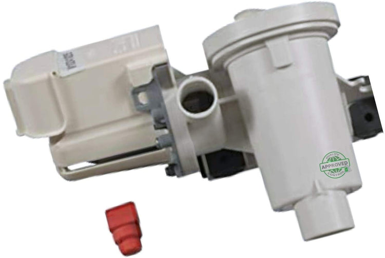 GlobPro PD00002981 PS11750897 EAP11750897 AP6017598 Front load Washer Drain Pump Fits 10" ยผ length Approx. Replacement for and compatible with Whirlpool Heavy DUTY