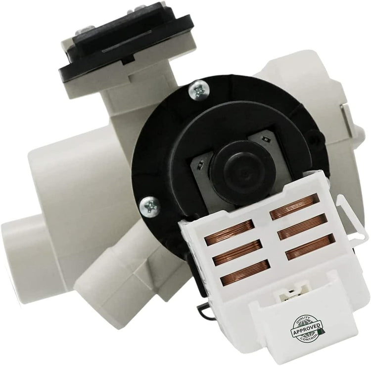 GlobPro W10183434 W10190647 W10190648 W10201457 Washer Water Drain Pump Assembly 8" Β½ length Approx. Replacement for and compatible with Whirlpool Maytag Kenmore/Sears Amana Heavy DUTY