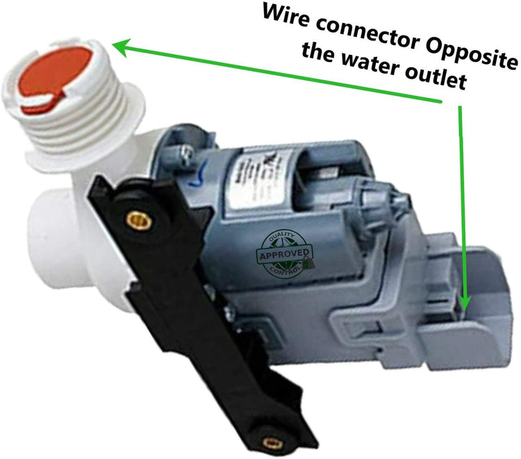 GlobPro WH23X10004 WH23X10012 947781 Washer Water Drain Pump Assembly 5 ยผ" length Approx. Replacement for and compatible with GE WH23X10004 WH23X10012 947781 Heavy DUTY