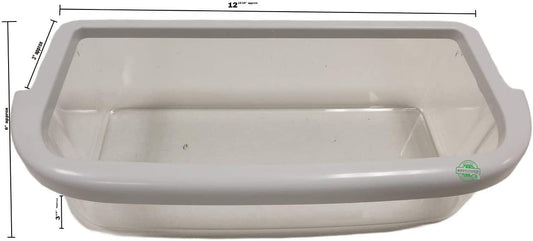 GlobPro 67003606-67003777-67004451-W10371194 Refrigerator Shallow Door Bin 12 15/16 length Approx. Most USA Appliances 67003606-67003777-67004451-W10371194 Heavy DUTY