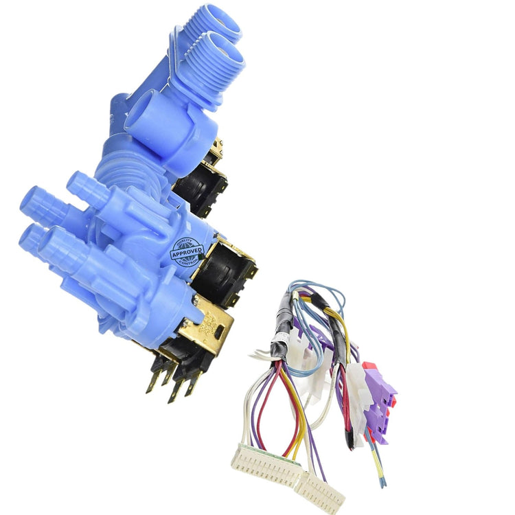 GlobPro W10128457, W10299737, W10323079 Washer Water Inlet Valve 6 coil - 10" ยผ length Approx. Replacement for and compatible with Whirlpool Kenmore Maytag Heavy DUTY