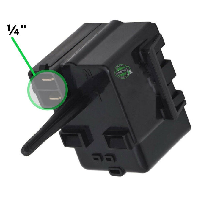 GlobPro PD00036771 EAP2354411 AP4412995 PS2354411 Frid. Compressor Start Relay ยผ" Terminal Replacement for and compatible with General Electric Hotpoint Heavy DUTY