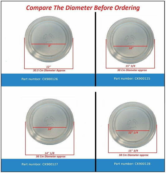 AP3130793 CK900126 for Kenmore Microwave Cooking Tray AP3130793 12 inches approx