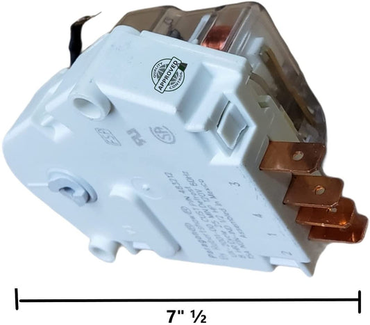 GlobPro 8133 53736 55525 56627 Fridge Defrost Timer Kit 7" Β½ length Approx. Replacement for and compatible with Whirlpool KitchenAid Estate Kenmore Heavy DUTY