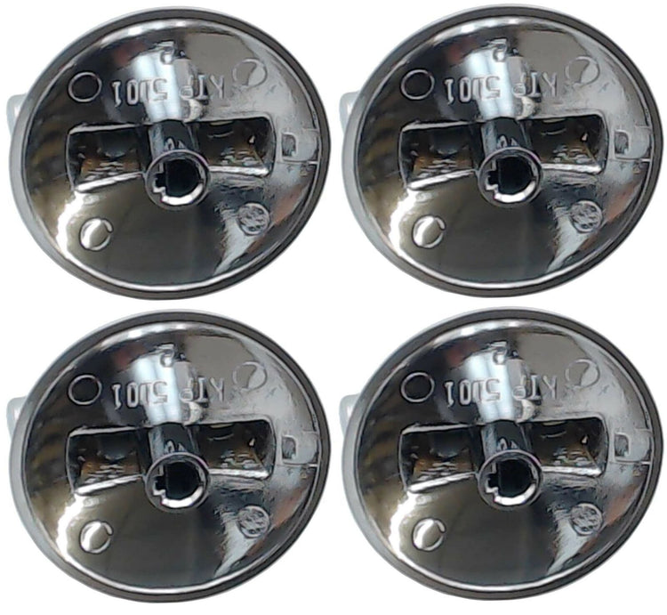 AP5668987 PS2375871 7733P410-60, Surface Burner Knobs Chrome Plated