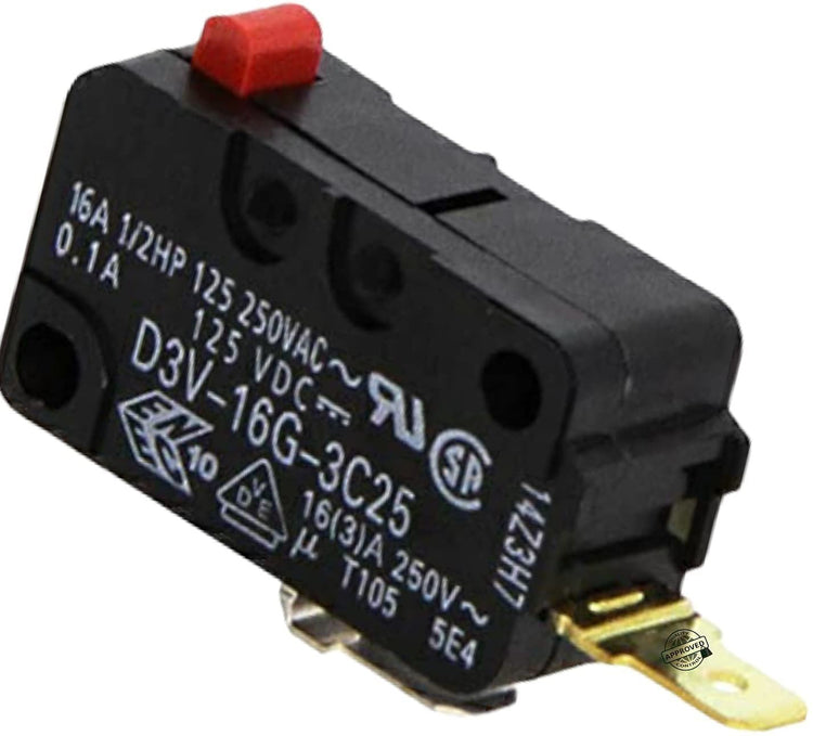 GlobPro PD00023686 EAP237421 AP2024337 PS237421 Microwave Secondary Door Switch 1" Β½ Length Approx. Replacement for and Compatible with GE Hotpoint Kenmore Heavy Duty