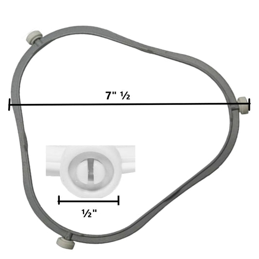 GlobPro WPW10654906 Microwave Glass Tray Support Ring 7" Β½ Length Approx. Replacement for and Compatible with Whirlpool KitchenAid Kenmore/Sears Maytag Heavy Duty