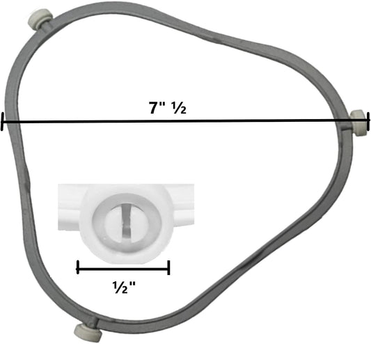 GlobPro W11252182 Microwave Glass Tray Support Ring 7" Β½ Length Approx. Replacement for and Compatible with Whirlpool KitchenAid Kenmore/Sears Maytag Heavy Duty