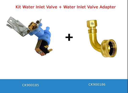 GlobPro W10219643 W10327248 W10844024VP WP9744468 Diswasher Water Inlet Valve 1" coil 4" Β½ length Approx. Replacement for and compatible with KitchenAid Whirlpool Roper Kenmore Heavy DUTY