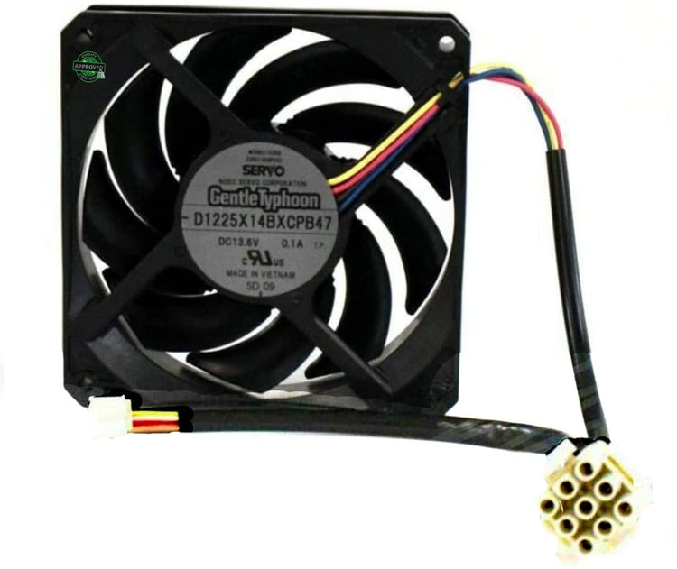 GlobPro D1225X14BXCPB47 Refrigerator Condenser Fan Motor 239D1306P002 NIDEC -2 connector Replacement for and compatible with GE Heavy DUTY