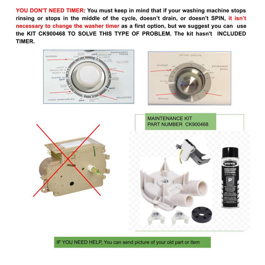 3951702 Kenmore Washer parts timer 3951702 A B C D E F