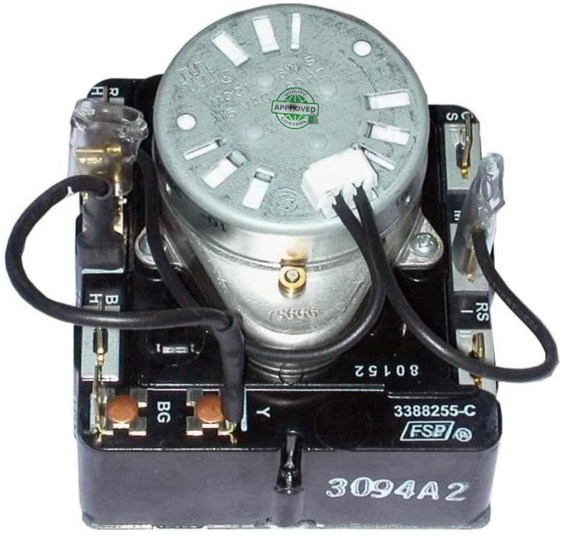 GlobPro WP3388255 Dryer Timer 6 Terminals Replacement for and compatible with Whirlpool KitchenAid Heavy DUTY