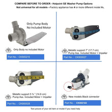 2-3 Days Delivery-Hotpint RCA  Washer Drain Pump Assembly wh23X10030