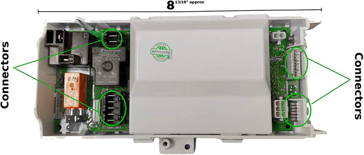 GlobPro WPW10256719 Electronic Main Control Board Dryer 8 13/16" length Approx. Replacement for and compatible with Whirlpool WPW10256719 Heavy DUTY