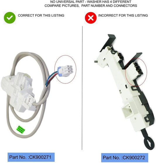 GlobPro PD00035273 EAP12072637 AP6225255 PS12072637 Washer Door Lock Switch New Design Replacement for and compatible with Samsung Heavy DUTY