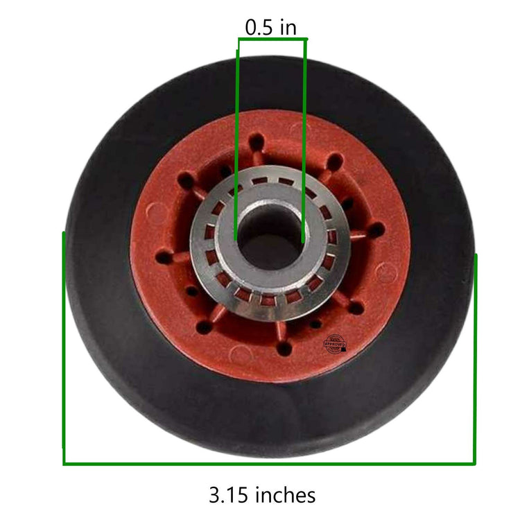 GlobPro CK900192 WP697772 Dryer Maintenance Kits Including WPW10314173 Drum Roller & 661570V Belt & 279640 Idler Pulley Replacement for and compatible with Whirlpool Kenmore Maytag Heavy DUTY