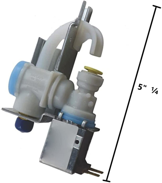GlobPro WP67003753 Fridge Water Inlet Valve 5" ¼ length Approx. Replacement for and compatible with Amana KitchenAid Whirlpool Kenmore Heavy DUTY
