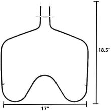 GlobPro 660576 661170 14210047 308180BULK Electric Range Oven Bake Element 17" length Approx. Replacement for and compatible with Whirlpool KitchenAid Roper Kenmore Heavy DUTY