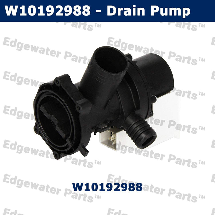 Edgewater Parts W10192988 Washing Machine Water Drain Pump Compatible with Whirlpool and Maytag