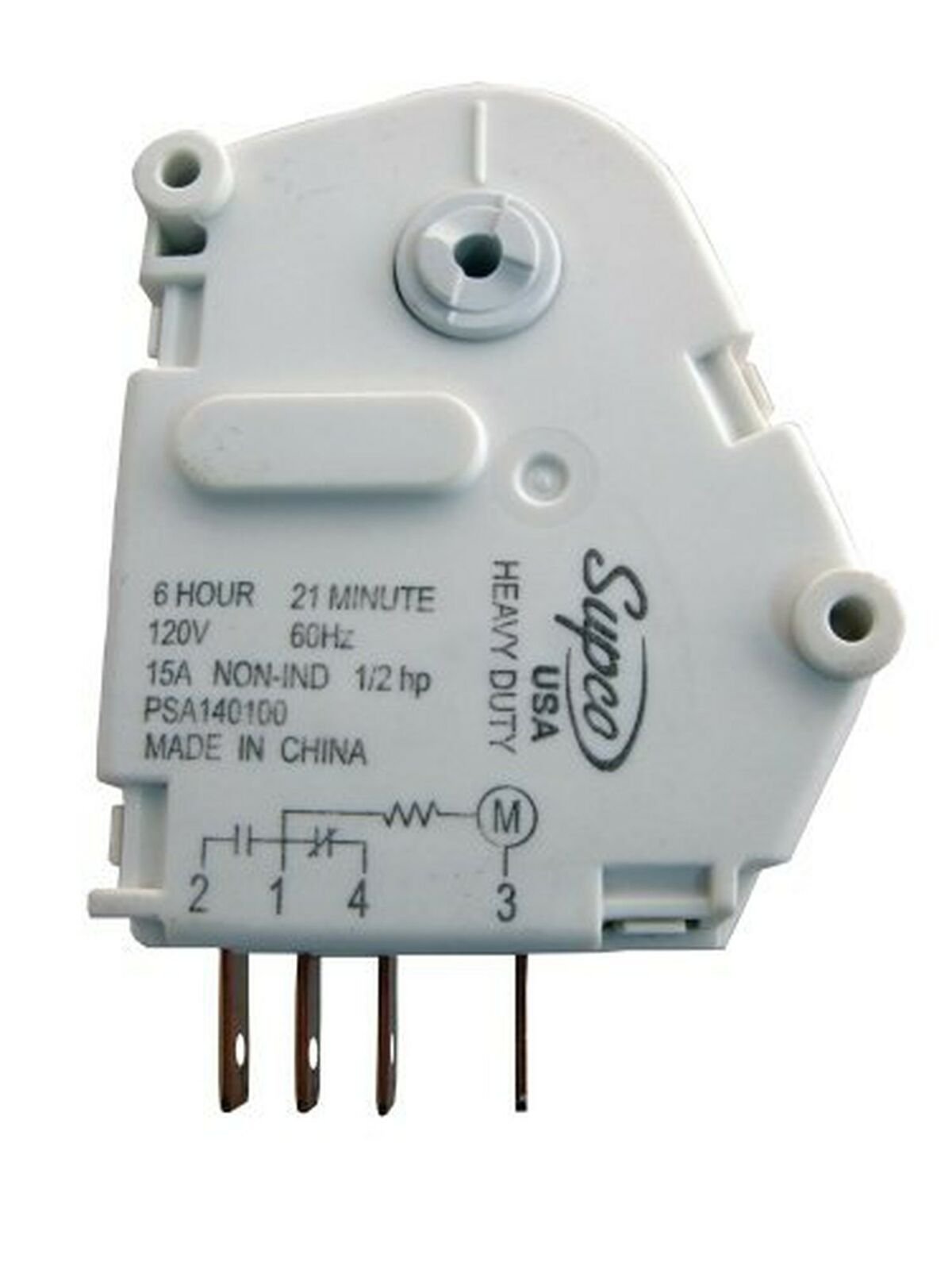 EXP4391974 (SPA1401AD) Refrigerator Defrost Timer 6 Hour, 21 Minute 120V 15A ...